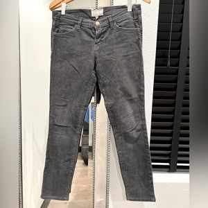CURRENT ELLIOTT SKINNY LOW RISE CORD; SIZE: 26; COLOR: CHARCOAL